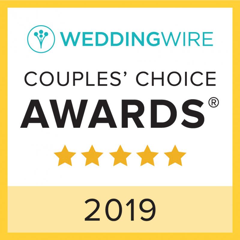 2019 Couples Choice Award from Wedding Wire